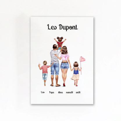 Affiche famille cadeau sans cadre