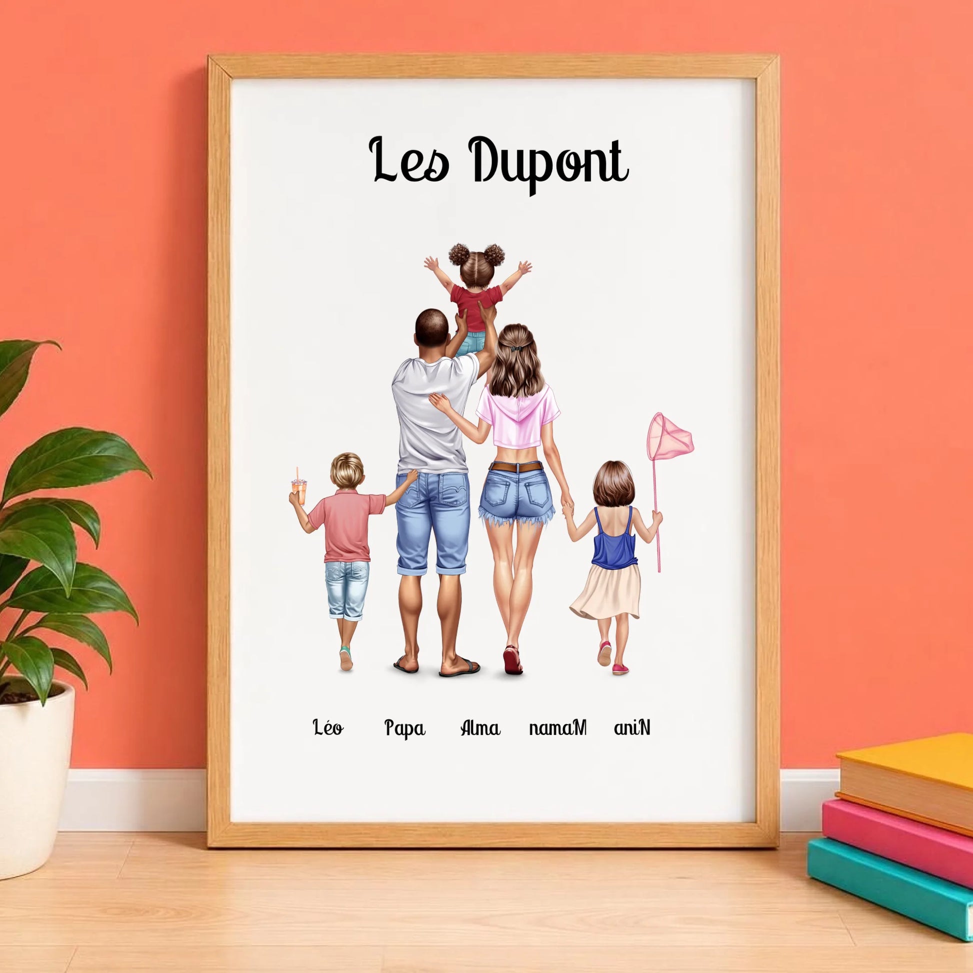 Affiche famille cadeau