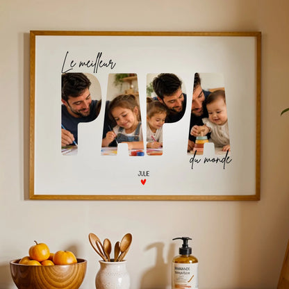 Affiche personnalisée papa - Le meilleur Papa du monde – vue 10