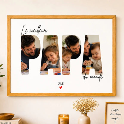 Affiche personnalisée papa - Le meilleur Papa du monde – vue 11