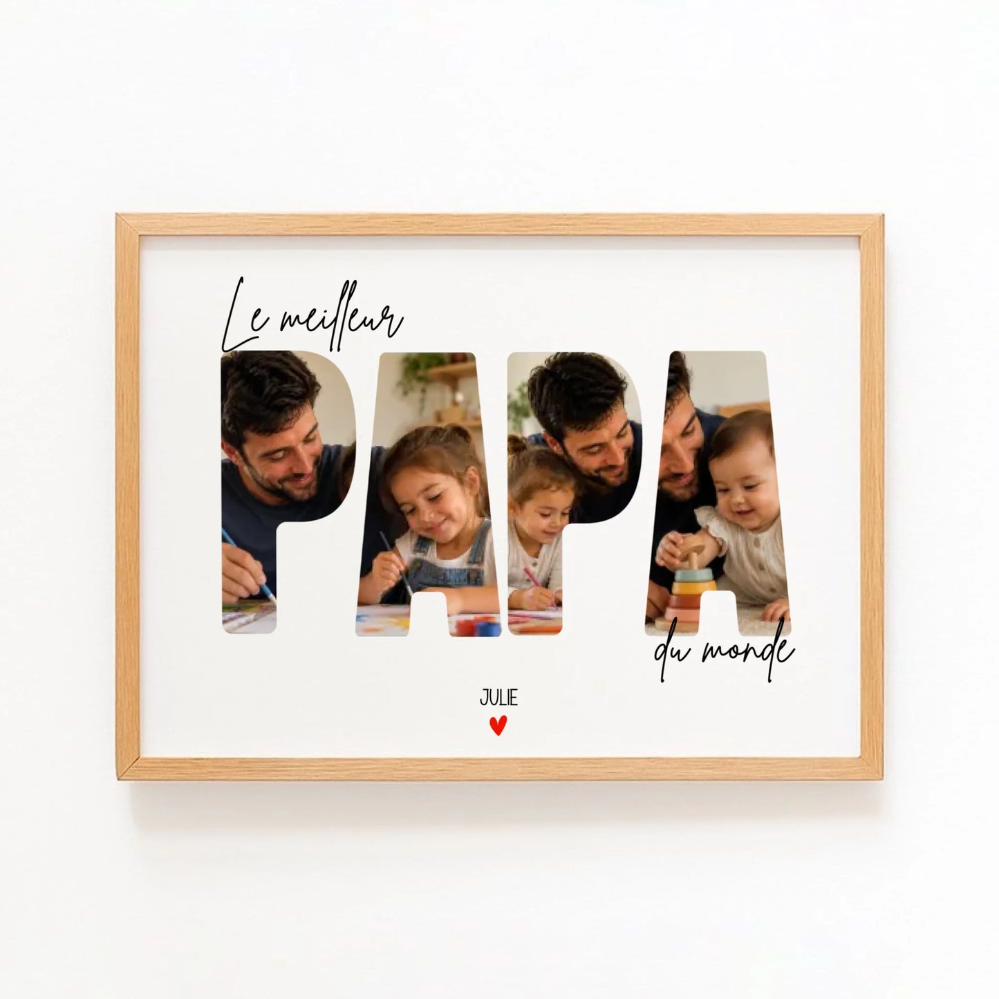Affiche personnalisée papa - Le meilleur Papa du monde – vue 2