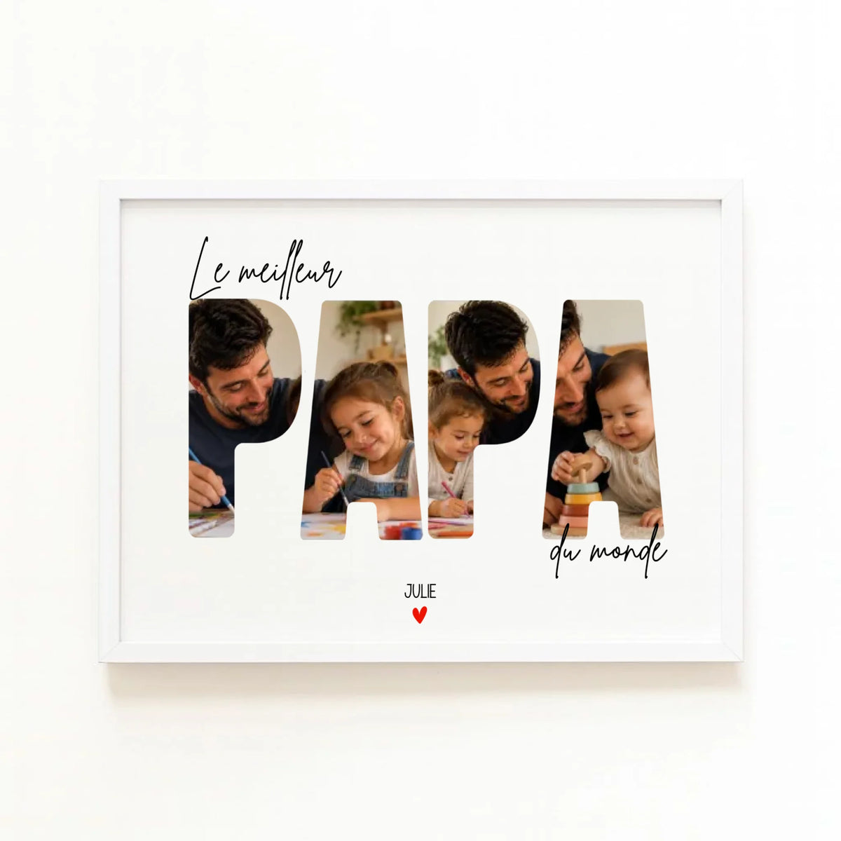 Affiche personnalisée papa - Le meilleur Papa du monde – vue 3