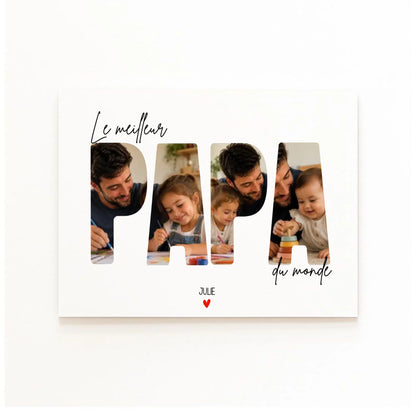 Affiche personnalisée papa - Le meilleur Papa du monde – vue 4