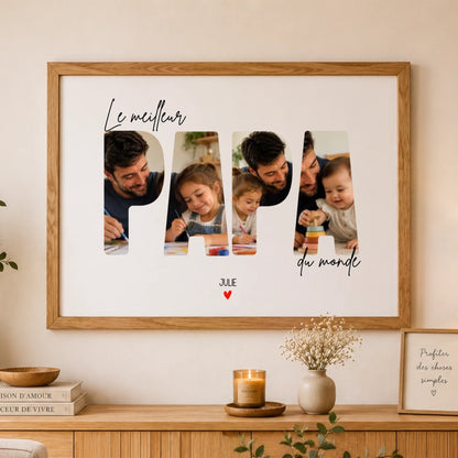 Affiche personnalisée papa - Le meilleur Papa du monde – vue 8