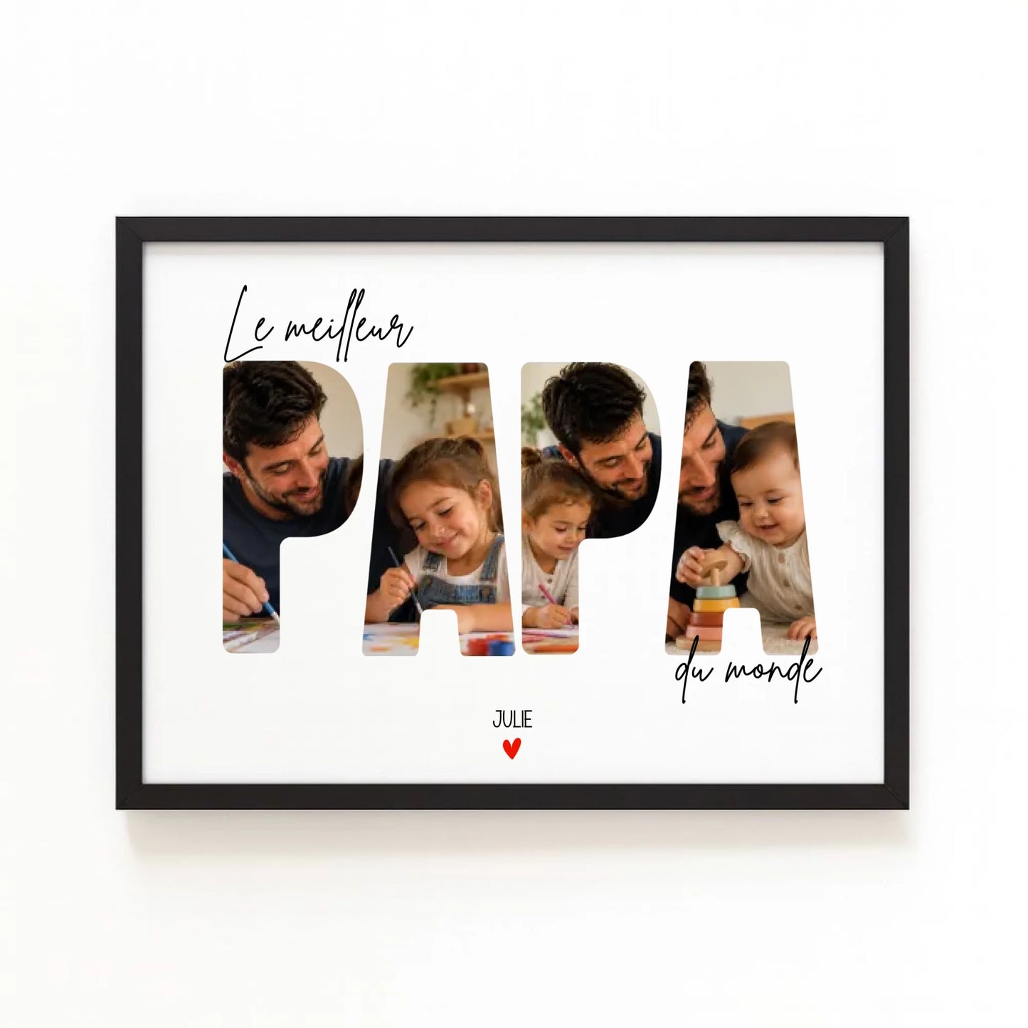 Affiche personnalisée papa - Le meilleur Papa du monde