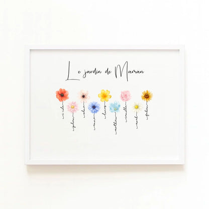 Affiche personnalisée maman - Le jardin de Maman – vue 7