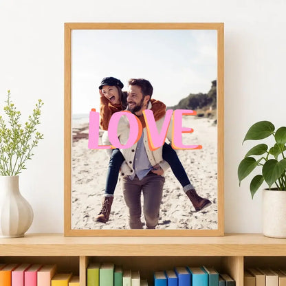 Affiche personnalisé couple love – vue 2
