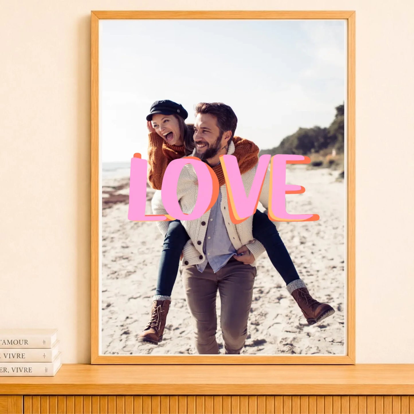 Affiche personnalisé couple love – vue 7