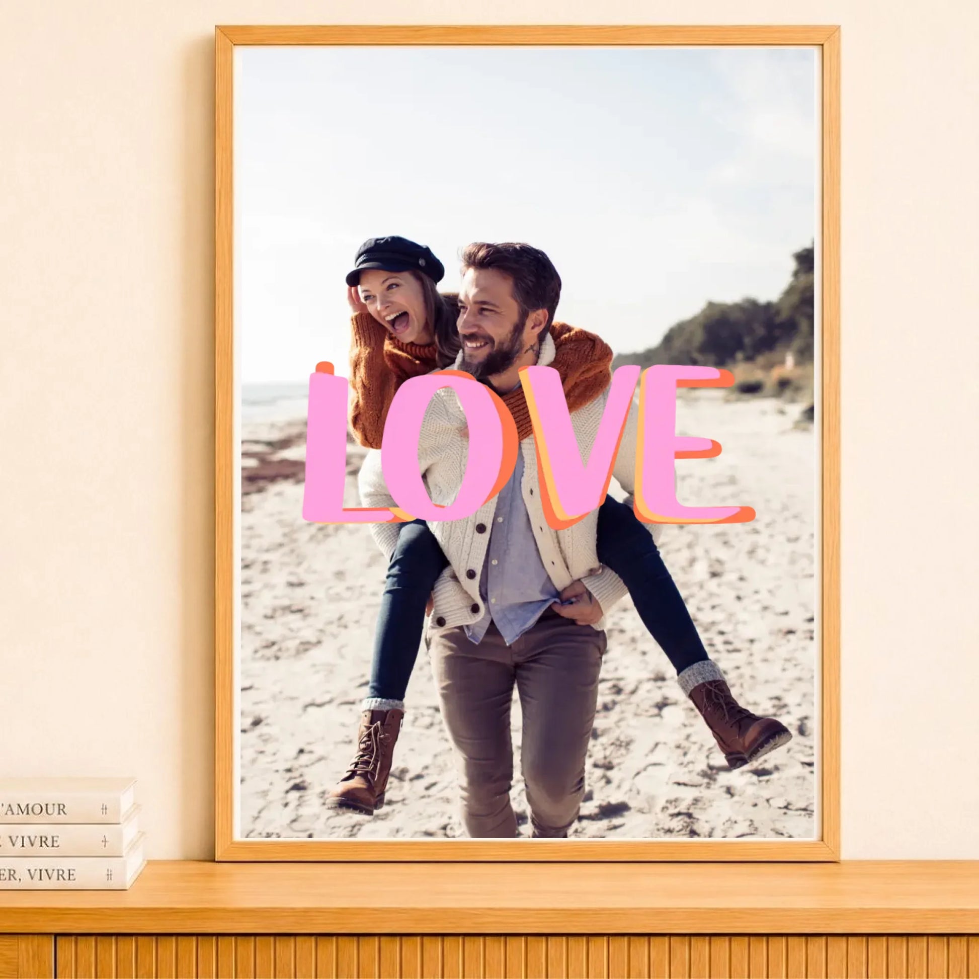 Affiche personnalisé couple love – vue 7