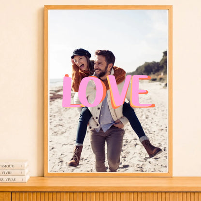 Affiche personnalisé couple love – vue 7