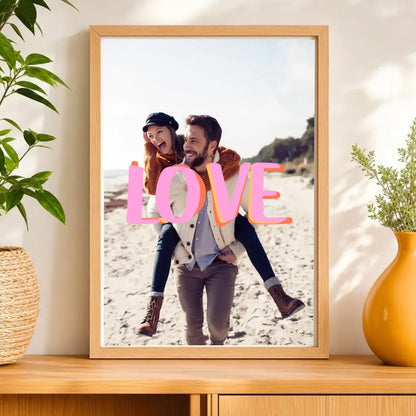 Affiche personnalisé couple love