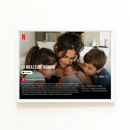 Affiche personnalisée maman - La meilleure Maman – vue 3