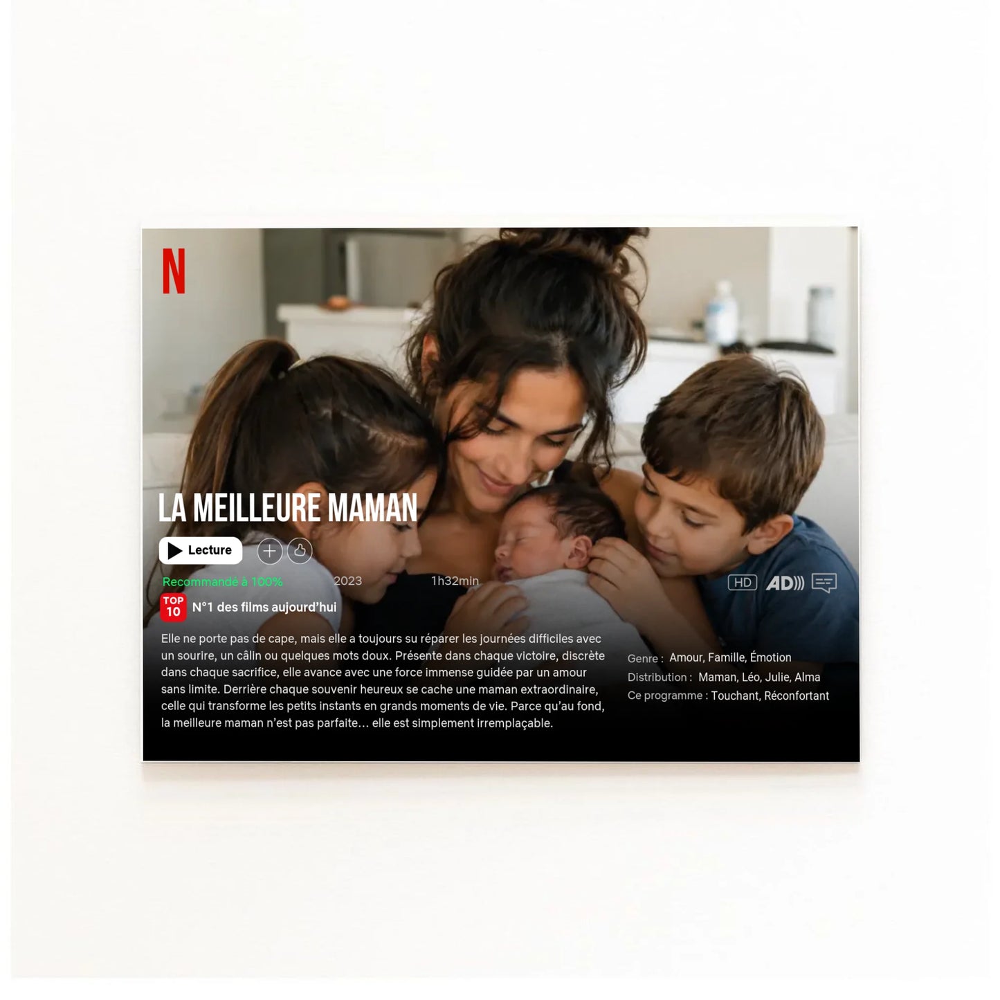 Affiche personnalisée maman - La meilleure Maman – vue 4