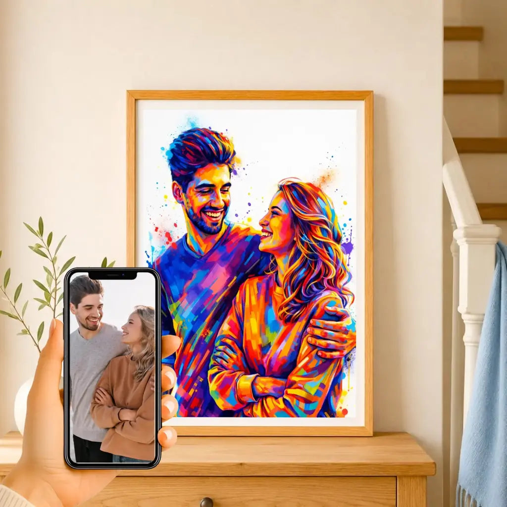 Affiche personnalisée couple photo – vue 13