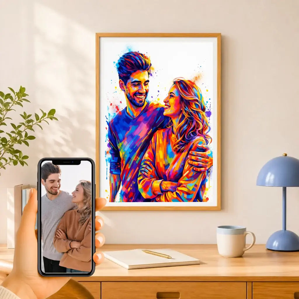 Affiche personnalisée couple photo – vue 14