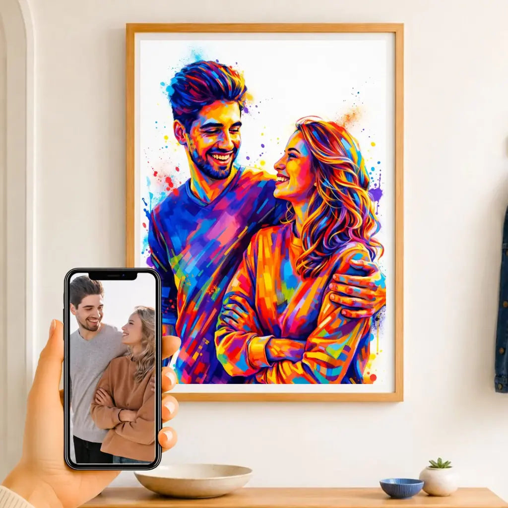 Affiche personnalisée couple photo – vue 16
