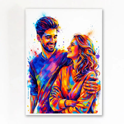 Affiche personnalisée couple photo sans cadre