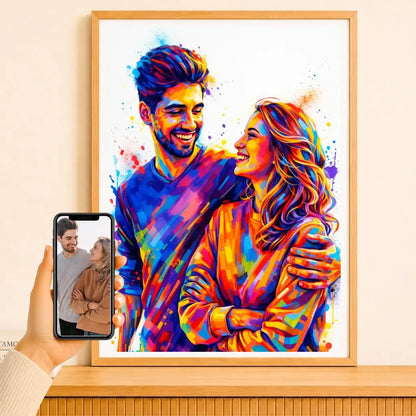 Affiche personnalisée couple photo – mockup affiche 2
