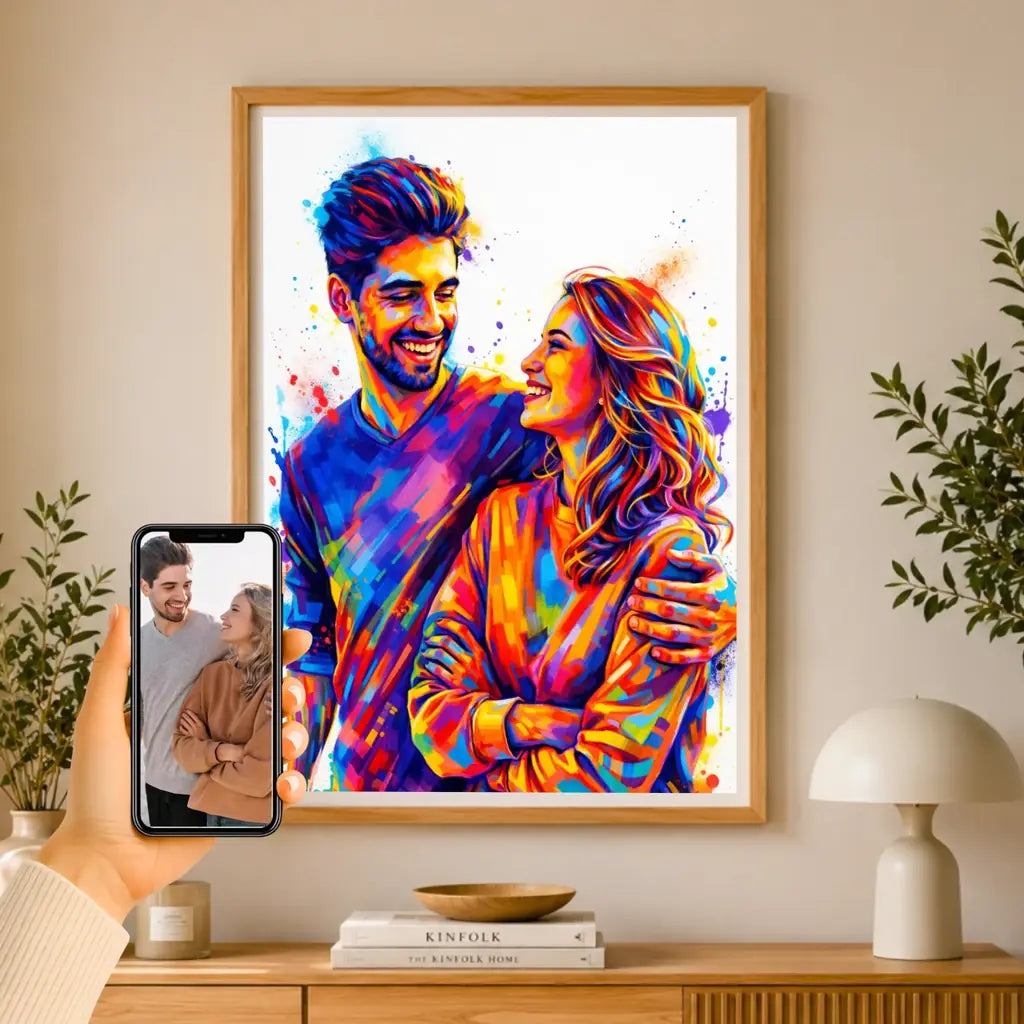Affiche personnalisée couple photo – mockup affiche 2