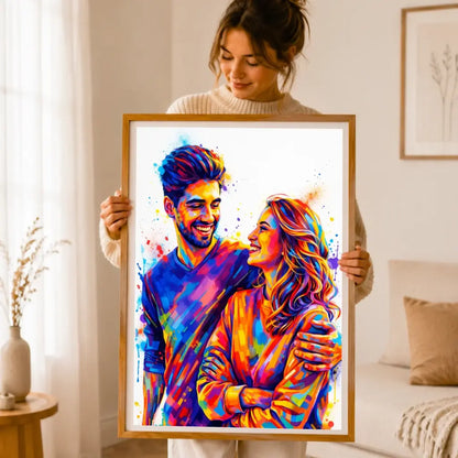 Affiche personnalisée couple photo – mockup 2