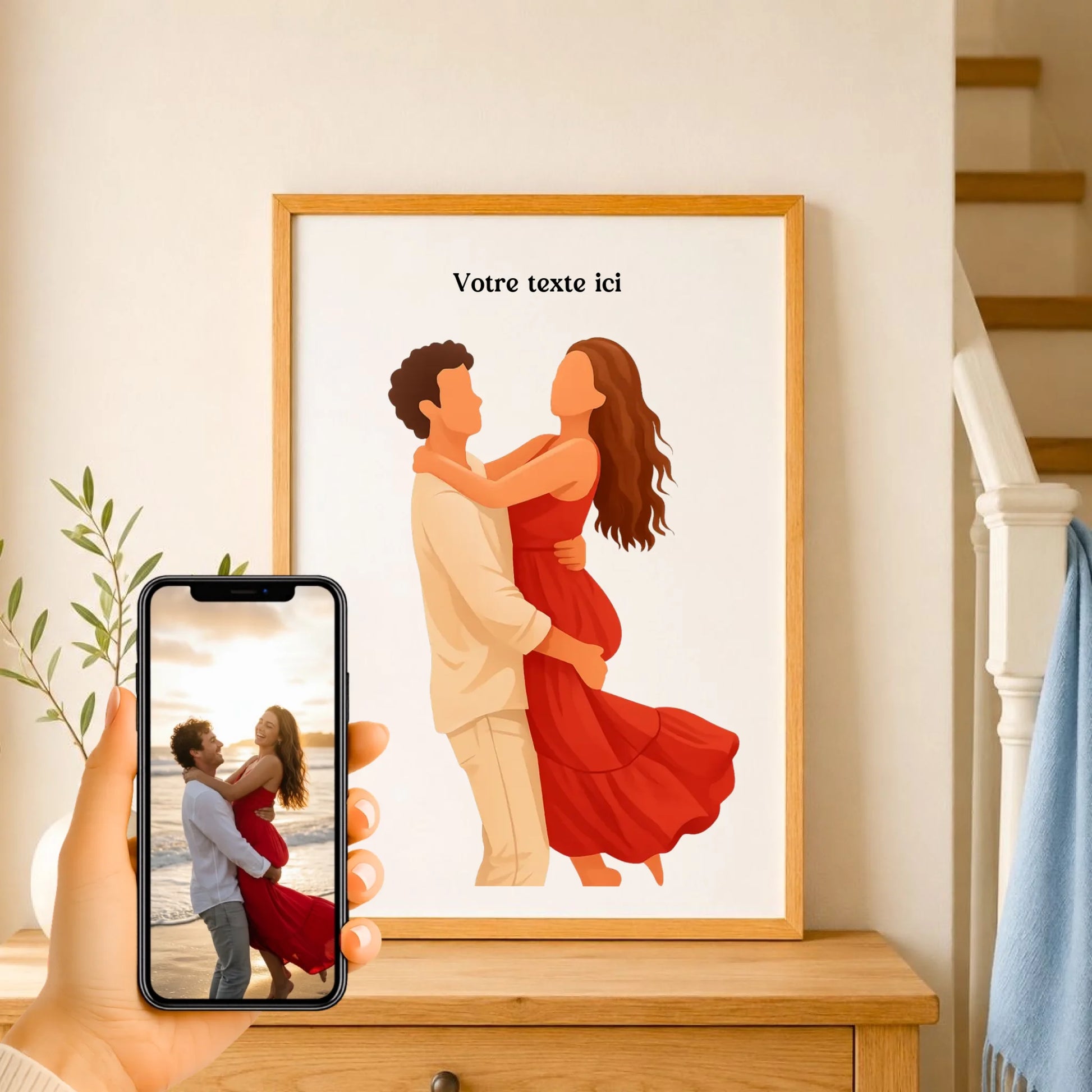 Affiche personnalisée photo en illustration minimaliste – vue 10