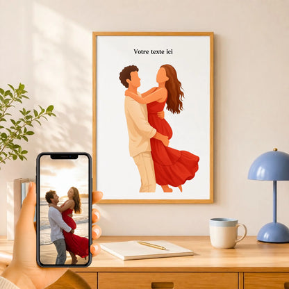 Affiche personnalisée photo en illustration minimaliste – vue 11