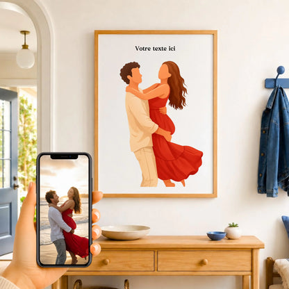 Affiche personnalisée photo en illustration minimaliste – vue 12