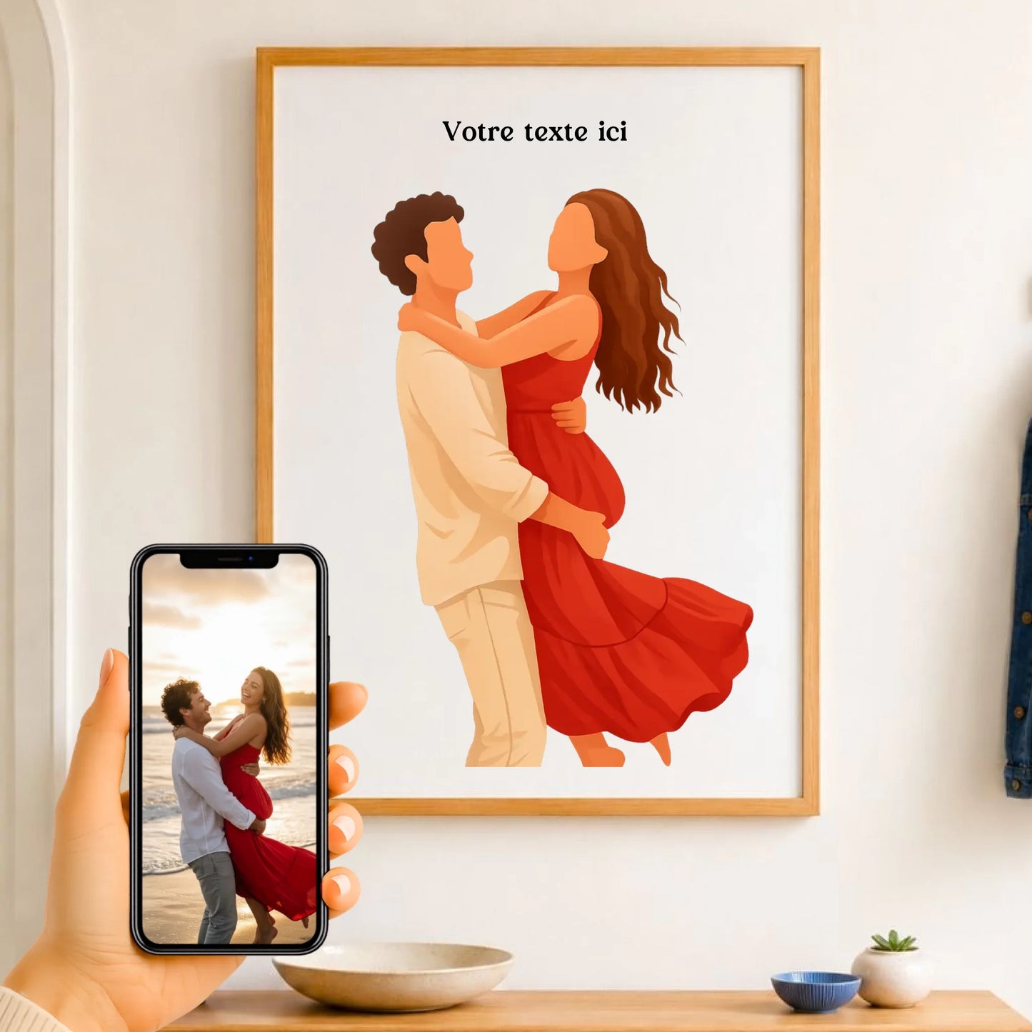 Affiche personnalisée photo en illustration minimaliste – vue 13