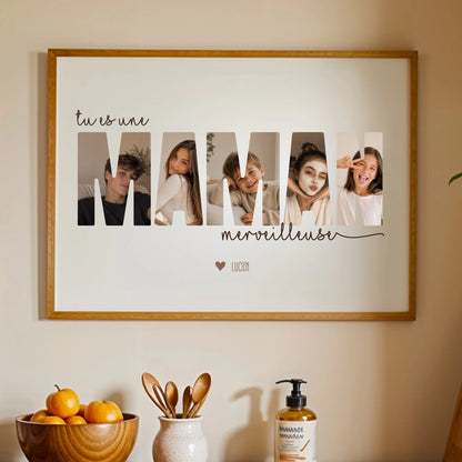 Affiche personnalisée maman - Tu es une maman merveilleuse – vue 10