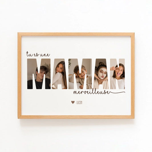 Affiche personnalisée maman - Tu es une maman merveilleuse – vue 2