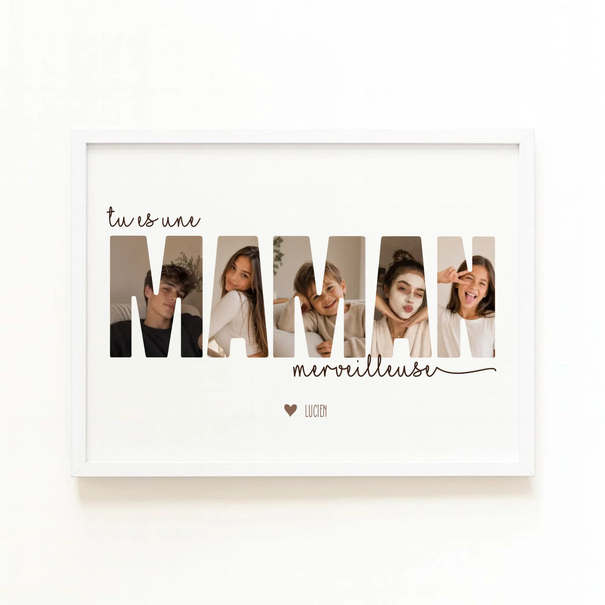 Affiche personnalisée maman - Tu es une maman merveilleuse – vue 3