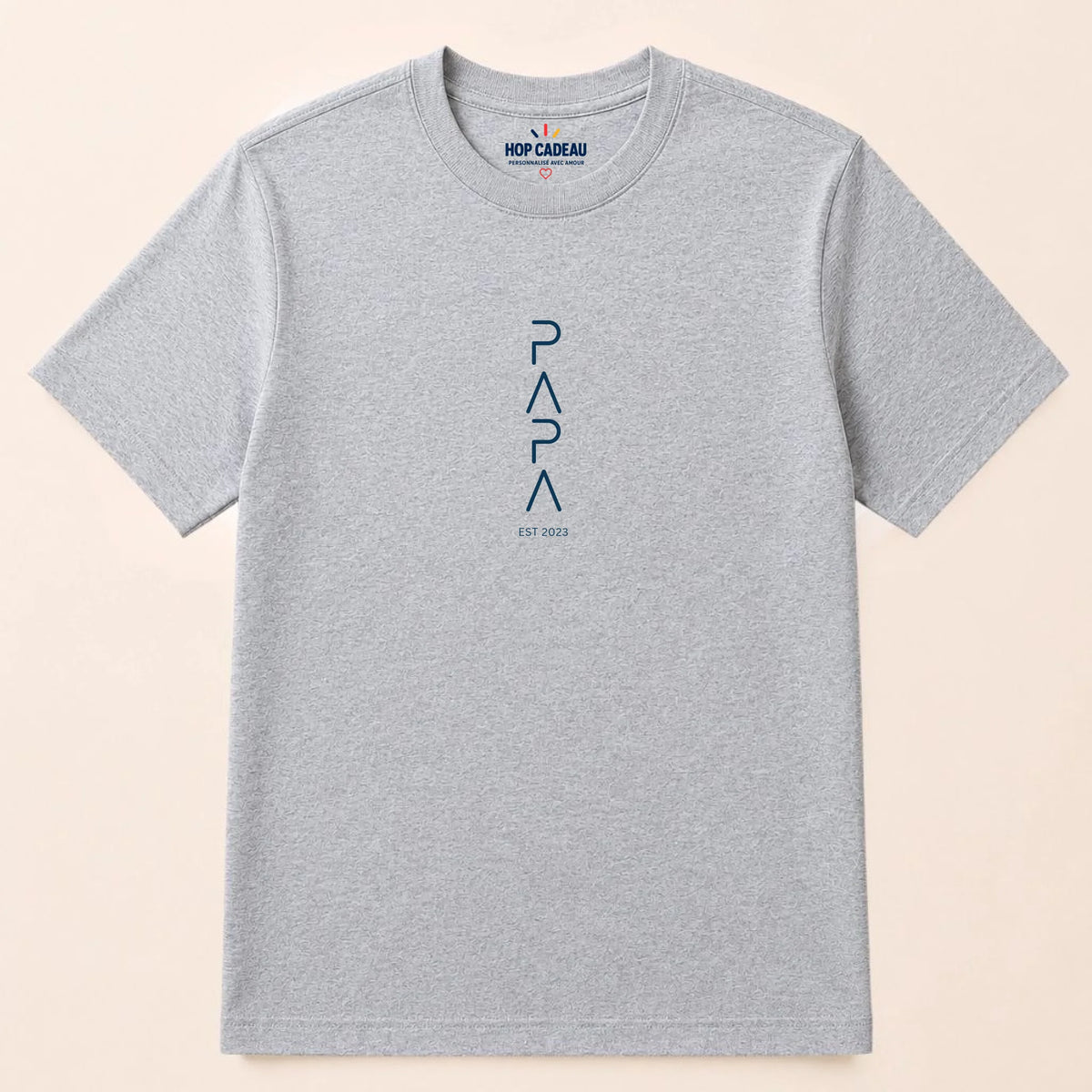 T-shirt personnalisé futur papa - PAPA est. – vue 5