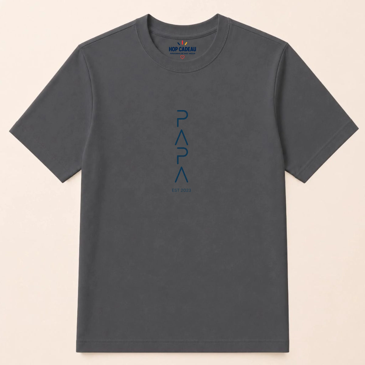 T-shirt personnalisé futur papa - PAPA est. – vue 7