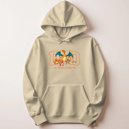 Sweat à capuche personnalisé papa - DAD et prénoms des enfants – vue 9