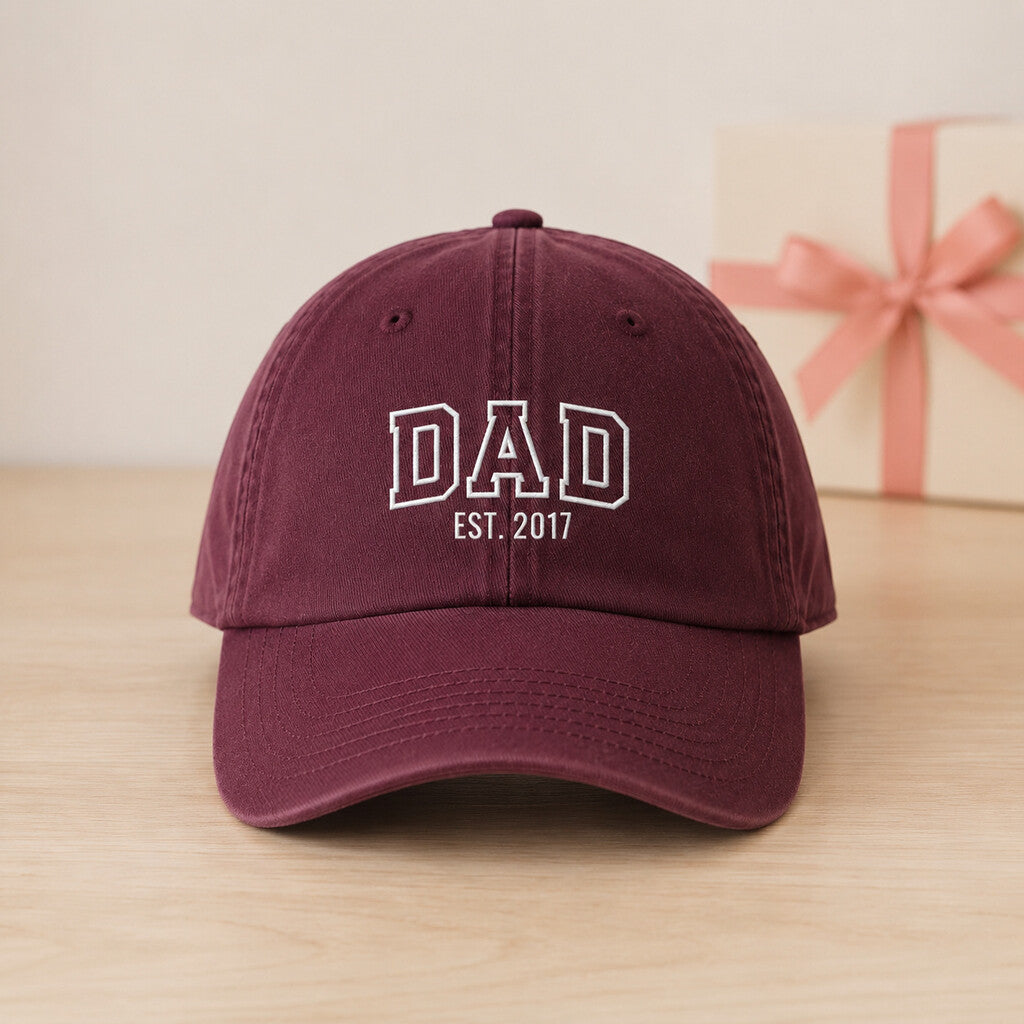 Casquette DAD Bordeaux posée et centrée
