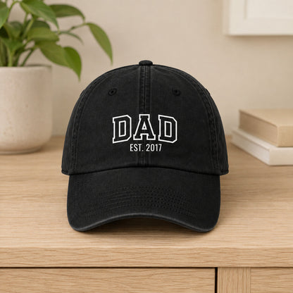 Casquette DAD noire posée et centrée