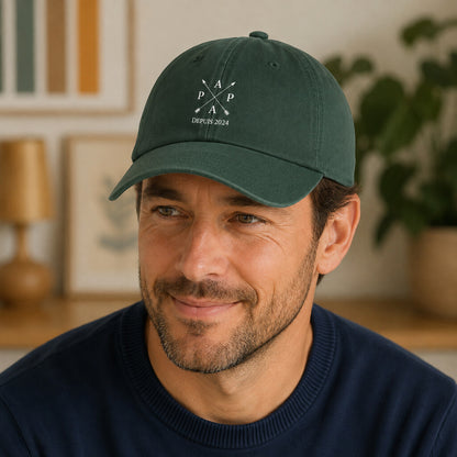 Casquette Papa depuis flèches Forest portée en trois-quarts