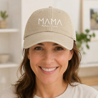 Casquette personnalisée brodée maman papa