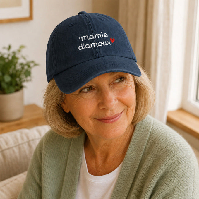Casquette Personnalisée Brodée - Mamie d'amour – vue 3