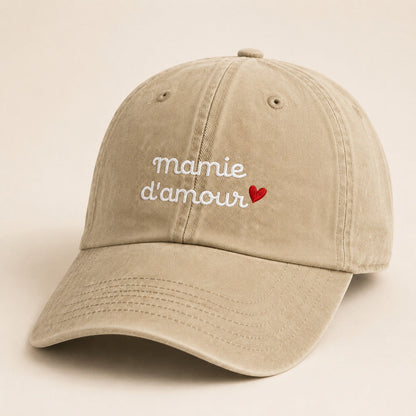 Casquette Personnalisée Brodée - Mamie d'amour – vue 4