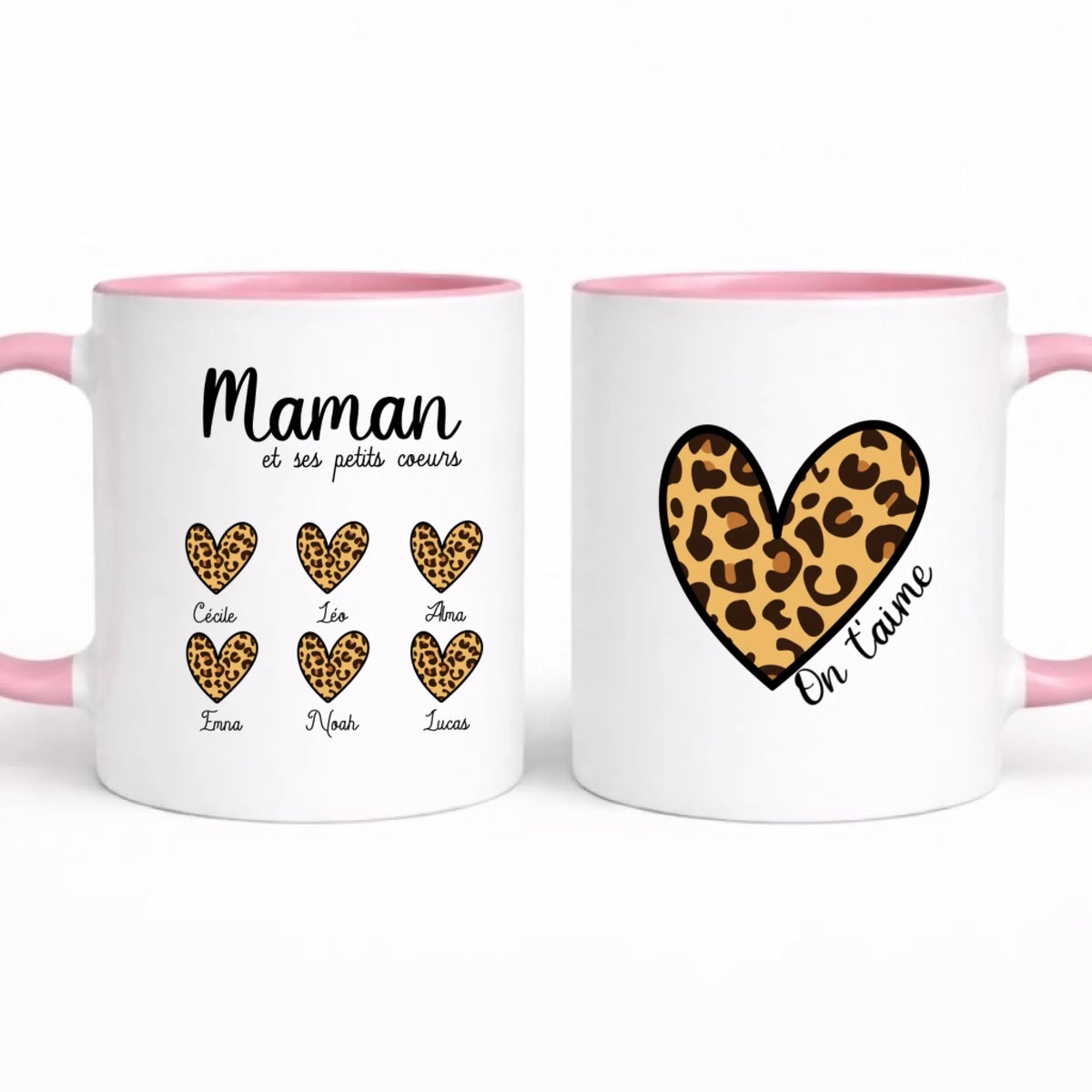 Mug personnalisé maman - Maman et ses petits cœurs – vue 11