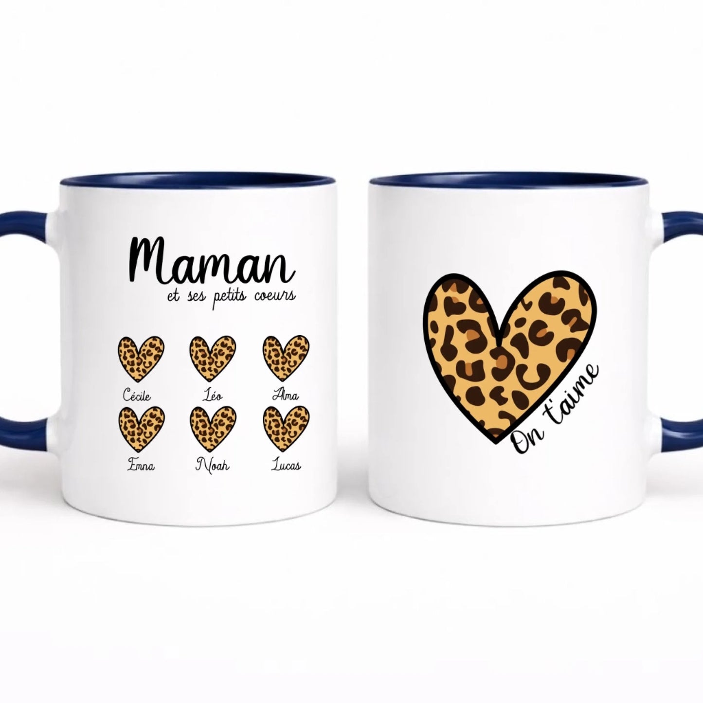 Mug personnalisé maman - Maman et ses petits cœurs – vue 13