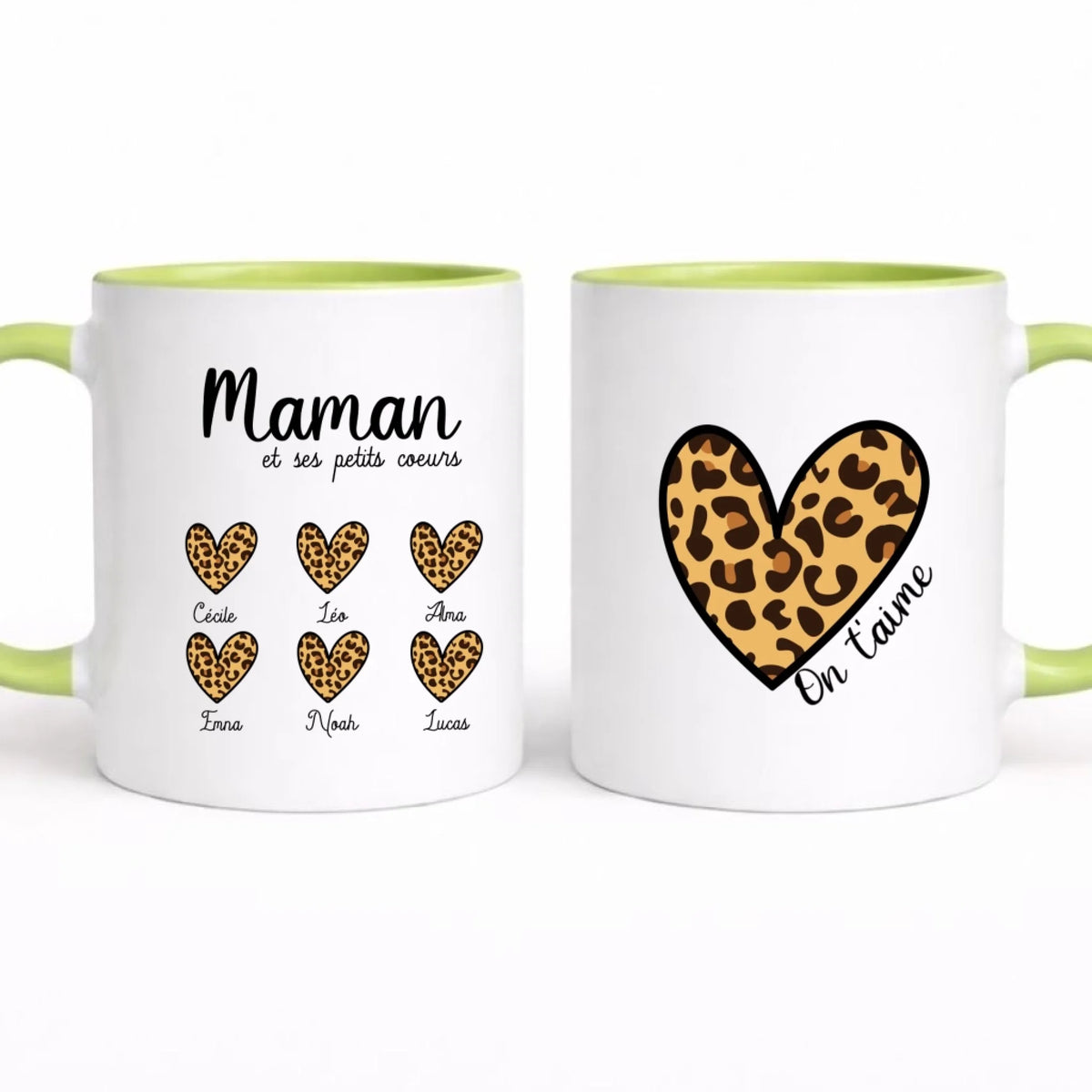 Mug personnalisé maman - Maman et ses petits cœurs – vue 9