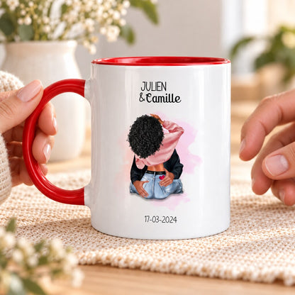 Mug personnalisé Couple amoureux offert entre partenaires