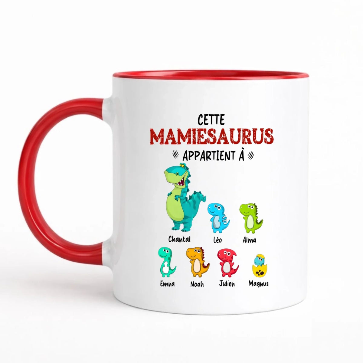Mug personnalisé mamie - Mamiesaurus – vue 10