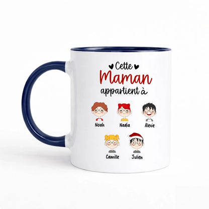 Mug personnalisé maman - Cette maman appartient à – vue 4