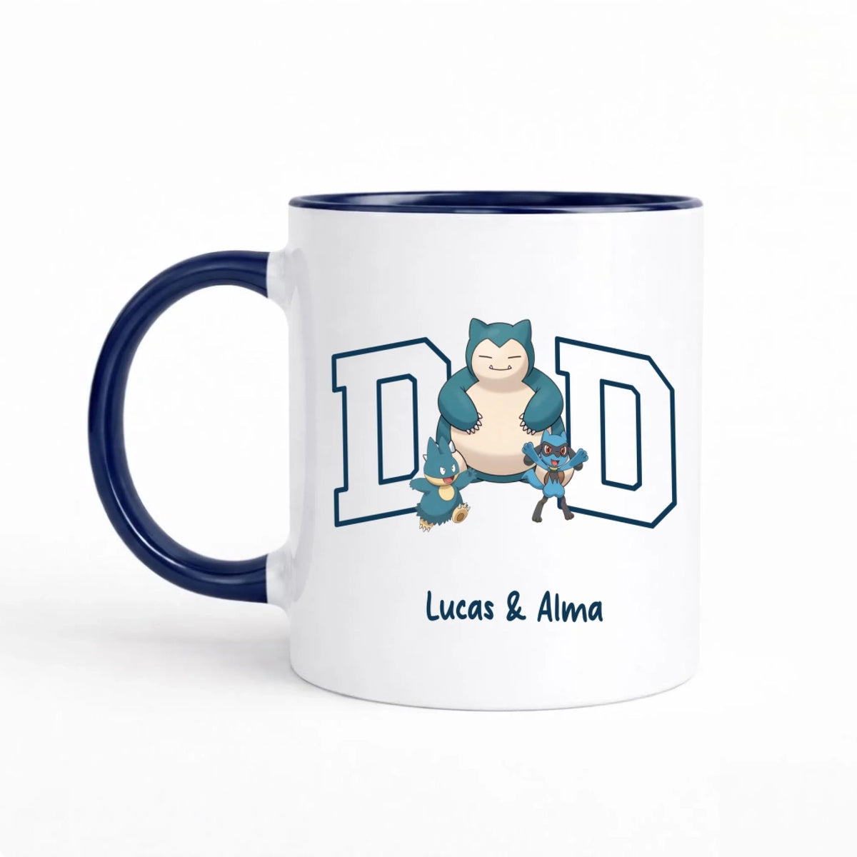 Mug personnalisé papa - DAD et prénoms – vue 11
