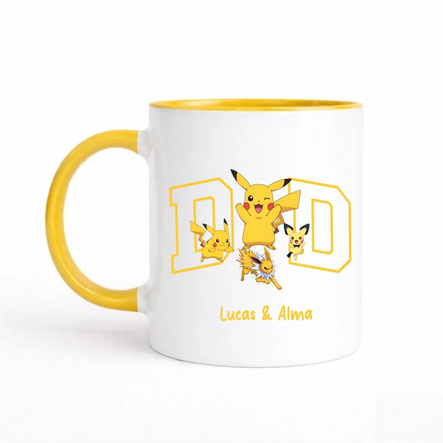 Mug personnalisé papa - DAD et prénoms – vue 16