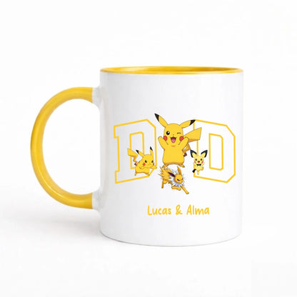 Mug personnalisé papa - DAD et prénoms – vue 16