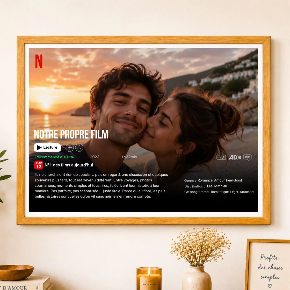 Affiche personnalisée couple - Notre propre film – vue 11